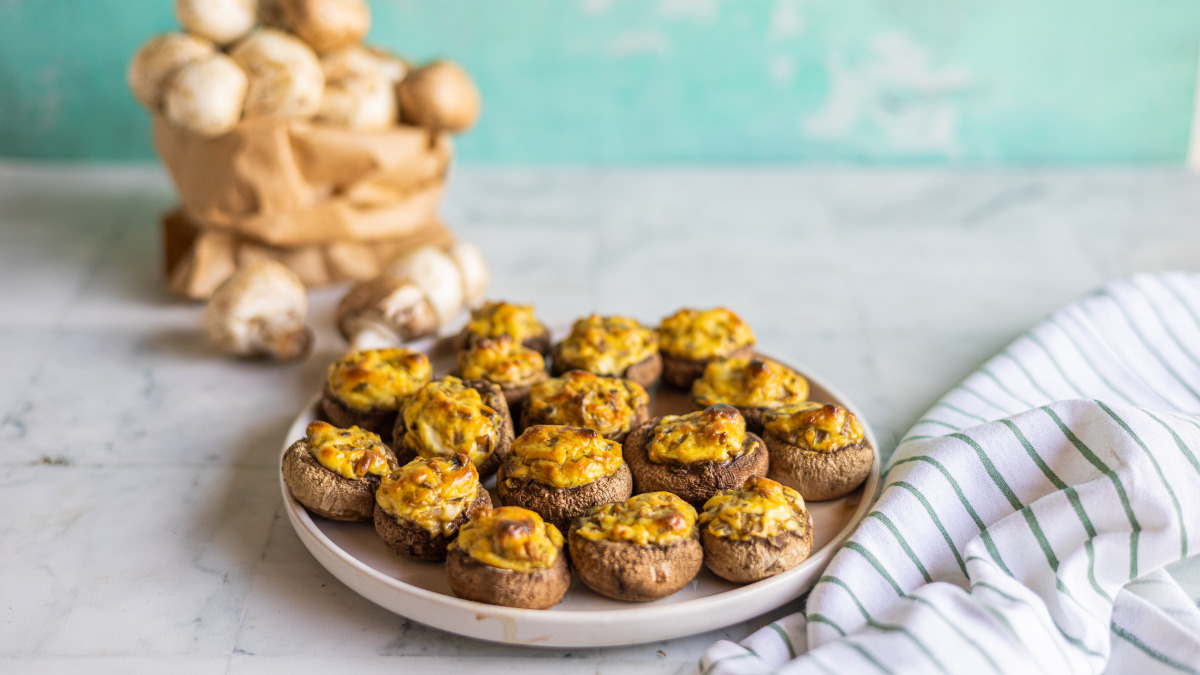 Stuffed Mushrooms With Cream Cheese &amp; Sausage-image